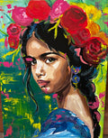 Girl with flowes